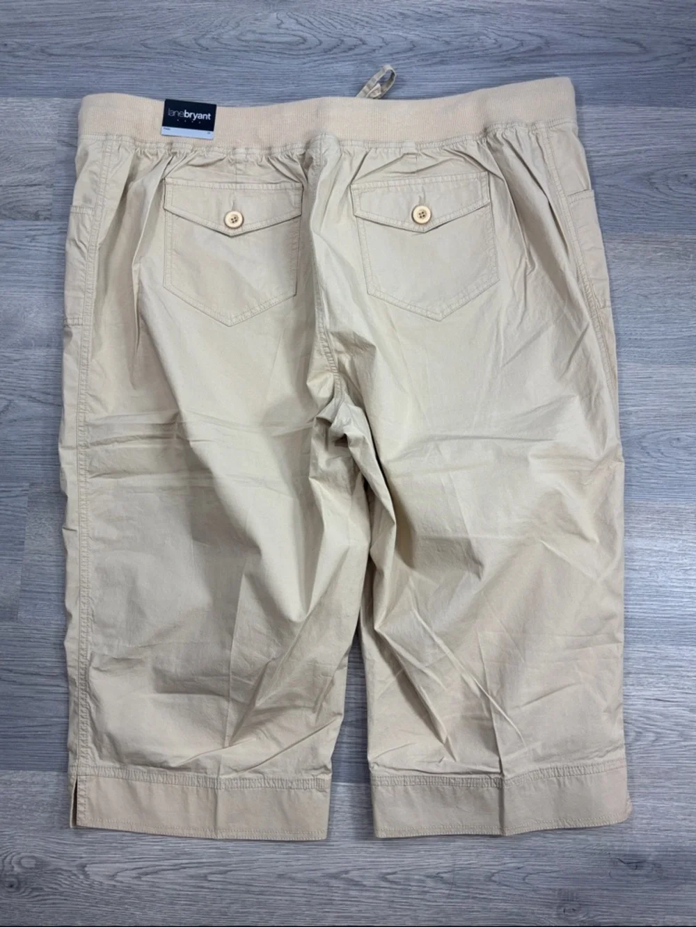 Lane Bryant Tan Pedal Capri Pants - size 24 NWT - Picture 3 of 7